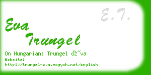 eva trungel business card